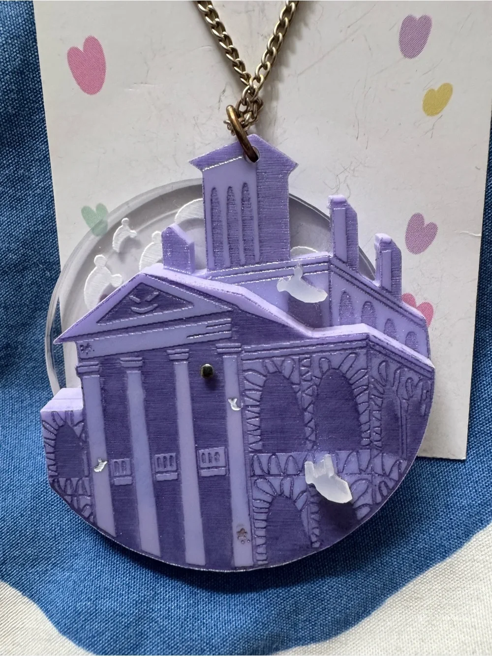 I Love Crafty Haunted Mansion necklace